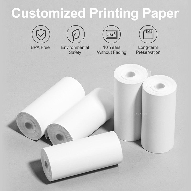 Wymienne rolki papieru termicznego do przenośnych drukarek fotograficznych | 57*30mm