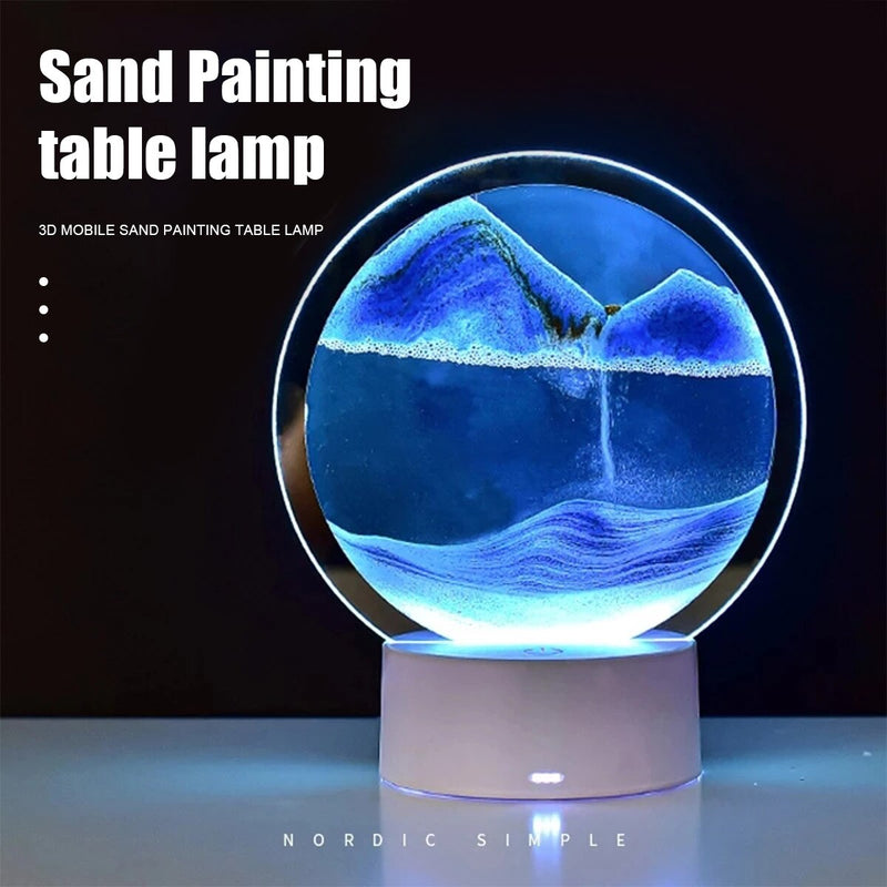 AtmoScape™ Kolorowa lampa LED z klepsydrą Art Frame