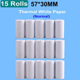 Wymienne rolki papieru termicznego do przenośnych drukarek fotograficznych | 57*30mm