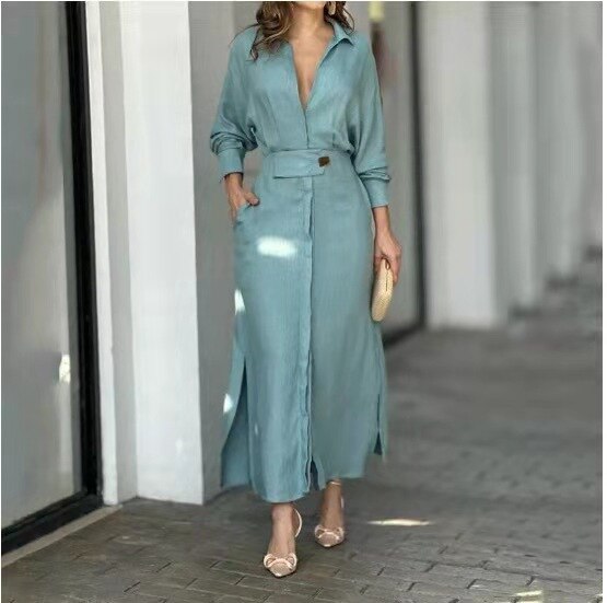 Orsina Milano™ Elegancka i nowoczesna długa sukienka