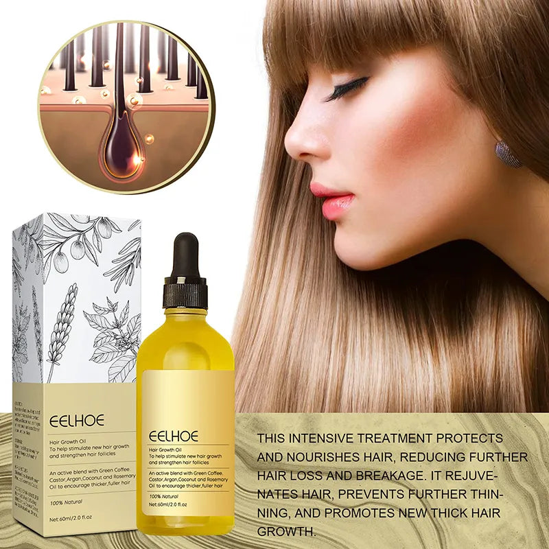 EELHOE Veghair™ Wegański naturalny olejek na porost włosów