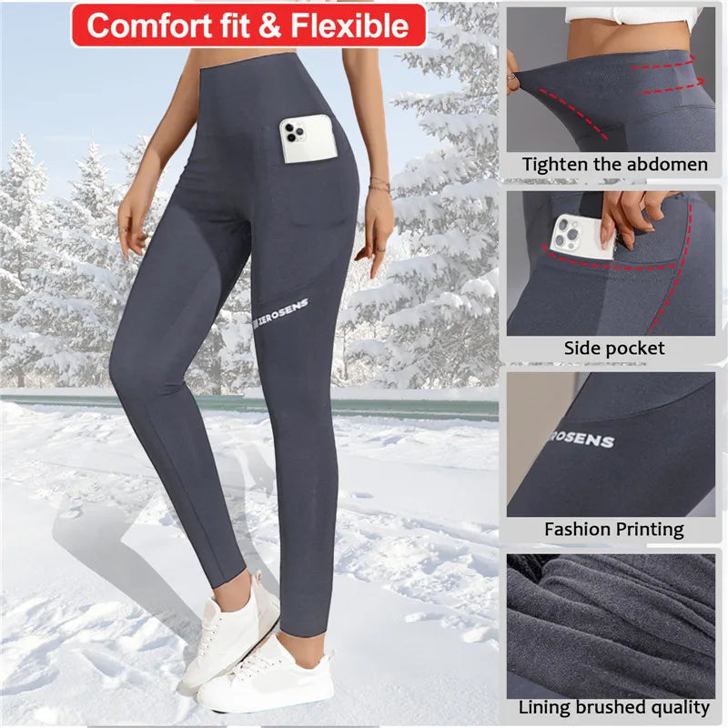 WinterFit™ Ciepłe i wygodne legginsy ze stretchem