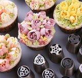 BakeSuppliez™️ Zestaw końcówek do dekorowania tortów w kształcie kwiatków